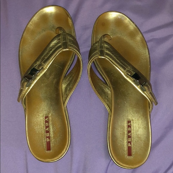 Prada Flip Flops - Picture 1 of 1